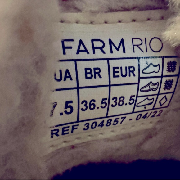 Farm Rio Women’s Anika Platform Sneaker Navy Blue Tapestry US 7.5 - Picture 8 of 8